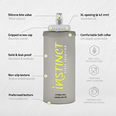 Instinct | Hydra Cell 600ml Hydrapak Soft Flask